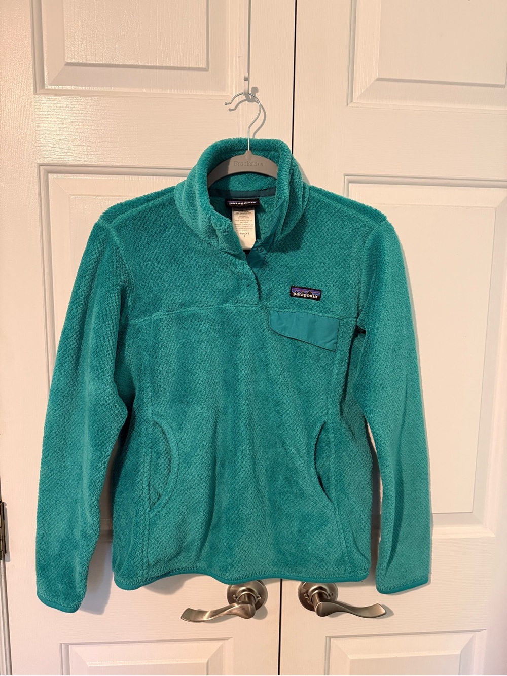 Patagonia Teal Women's Fleece Snap-T Pullover